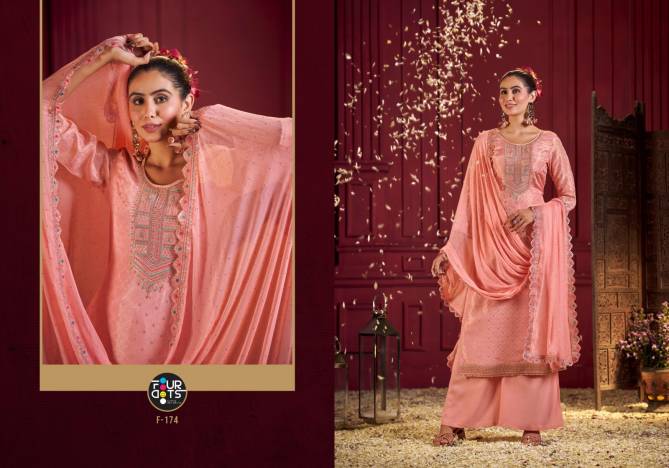 Rahi By Four Dots Organza Silk Designer Dress Material Wholesale Clothing Suppliers In India
